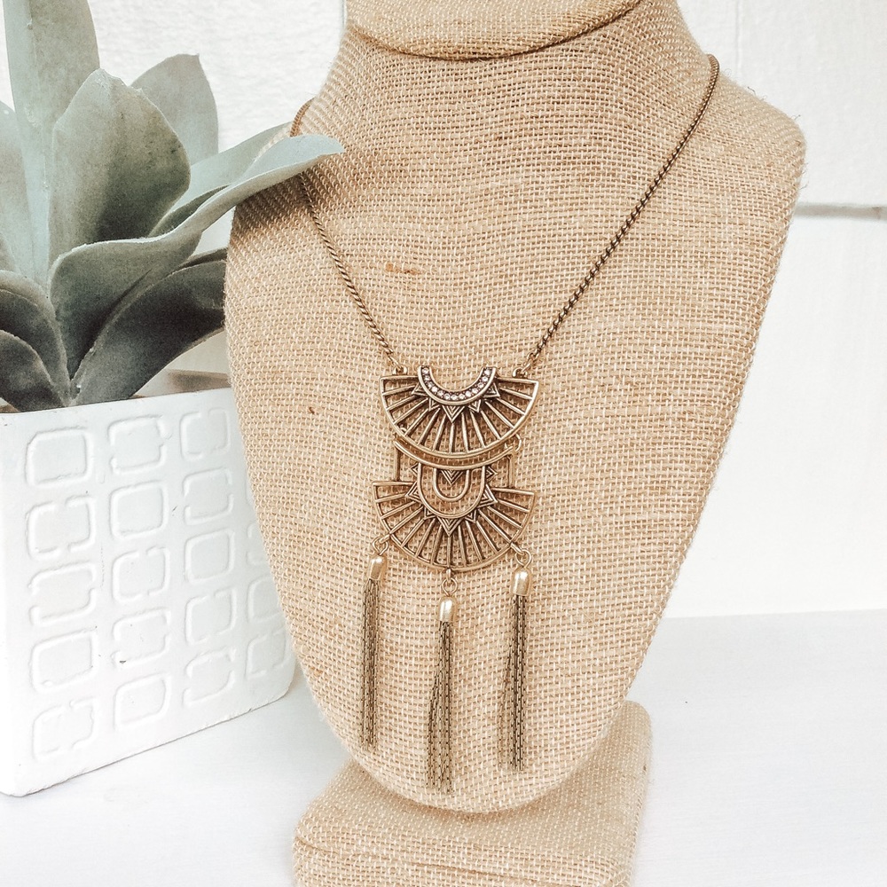 Chloe + Isabel Antique Gold Plated Necklace